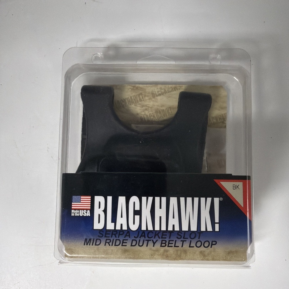 BLACKHAWK! SERPA JACKET SLOT MID RIDE BELT HOLSTER LOOP BLACK